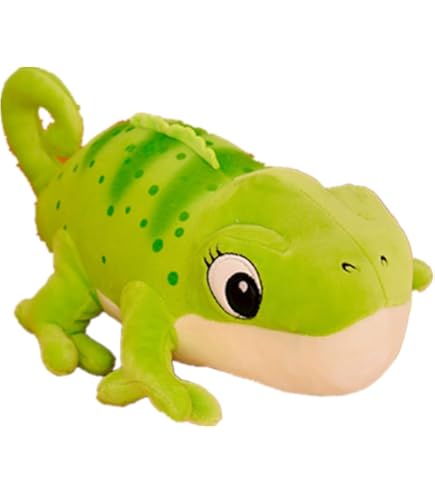 Peluche Camaleón Realista - 40 Cm, Tela Suave, Relleno Esponjoso, Juguete Para Niños O Decoración