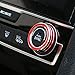 JKCOVER 2pcs Anodized Aluminum AC Climate Control Ring Knob Covers For 2016 2017 10th Gen Honda Civic - Red