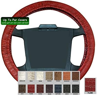 Gator Print Vinyl Golf Cart Steering Wheel Cover - E-Z-Go Club Car Yamaha