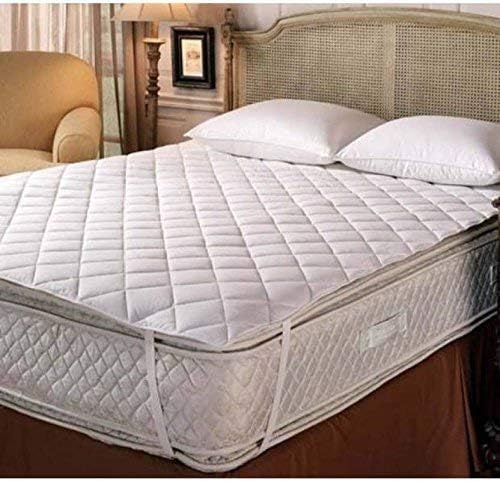 Royal Handicrafts Microfiber 201 TC Mattress Protector (White_King)