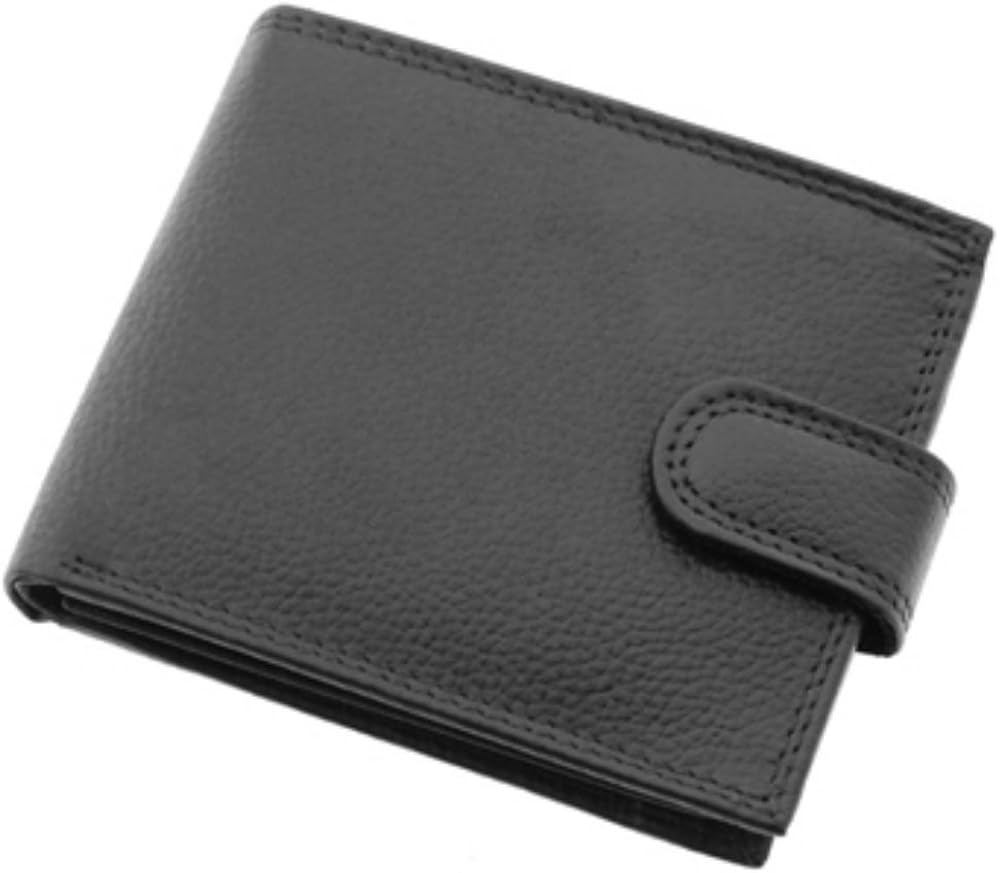Bruno Antonini Mens Gents Designer Black Leather Wallet - Perfect Gift