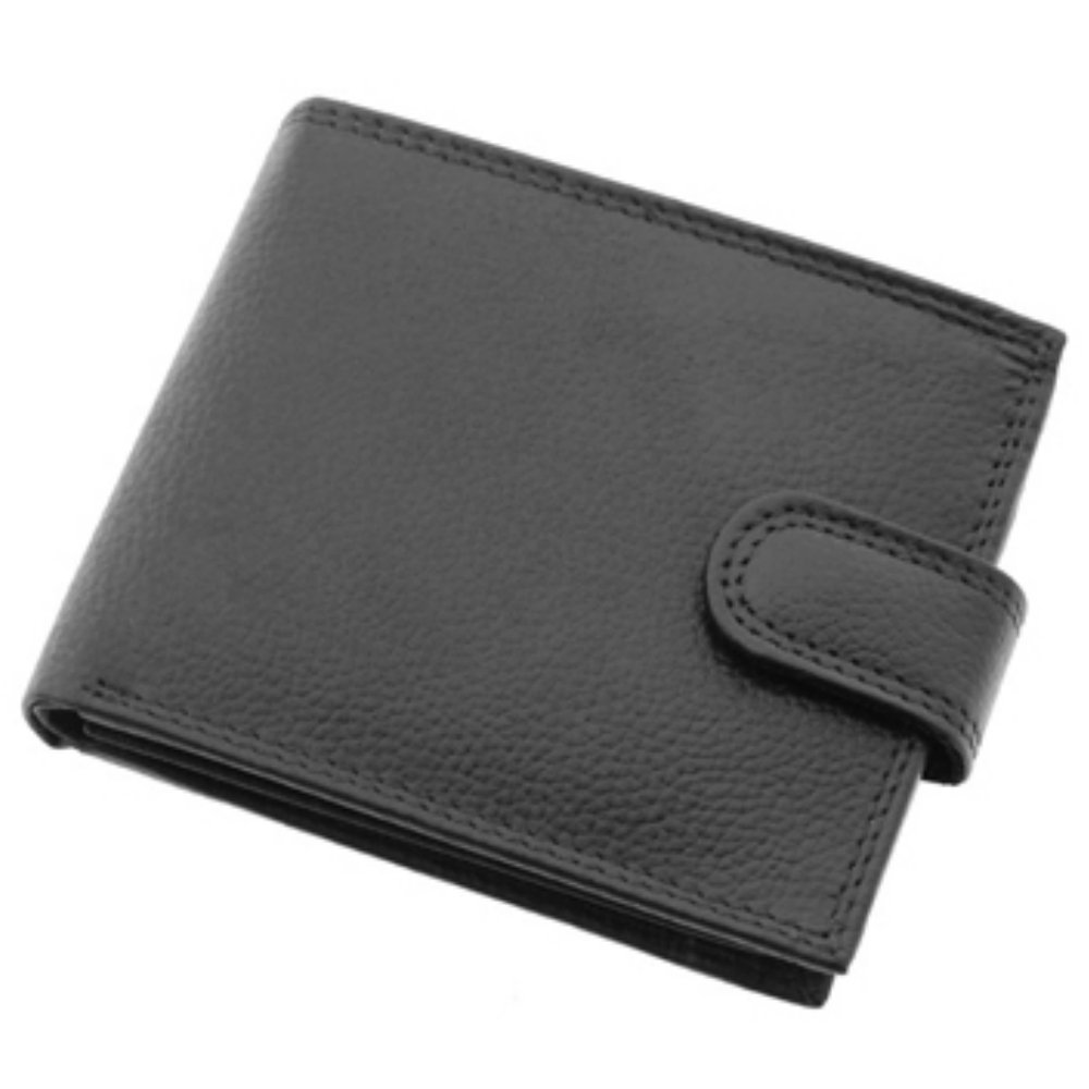 Bruno Antonini Mens Gents Designer Black Leather Wallet - Perfect Gift