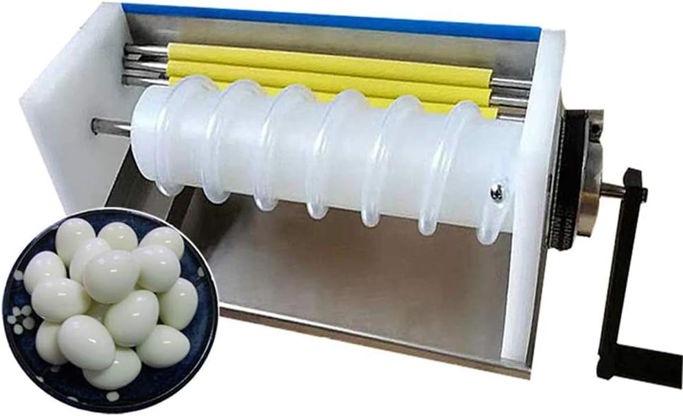 CuiXiangUK Manual Quail Eggs Peeling Machine, Bird Egg Skinning with Joystick One Key Operation Easy Toclean, for Home Kitchen Hotel