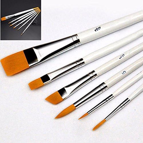 New 6Pcs Art Painting Brushes Set Acrylic Oil Watercolor Artist Paint Brush Dulcet