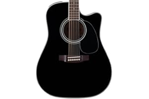 Takamine EF341SC Pro Series Dreadnought Acoustic Electric Guitar Black with Case