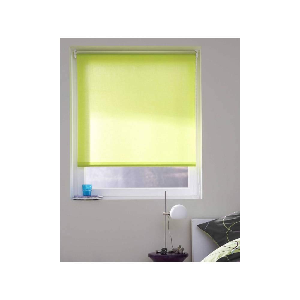 MADECOSTORE Polyester Roller Blind, Fern Green, L 94 x H 190 cm (Fabric = L90 cm) — image 1