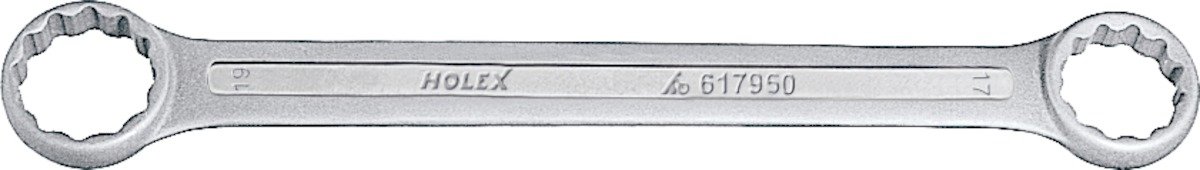 HOLEX Double Ended Spanner Straight SW 27 x 32 mm Chrome Vanadium Steel Chrome-Plated