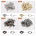 Alritz 1/4 inch Grommet Kit, 200 Sets 4 Colors Plain Grommets and Washers Eyelets with 3 Pieces Installation Tools for Leather Craft Making Clothing Repair and Decoration