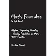 Amazon.com: Math formulas for High School: All high school math ...