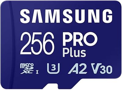 Samsung PRO Plus 256GB MicroSD Card UHS-I U3 180MB/s Read 130MB/s Write + Reader