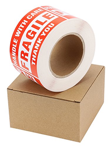 SJPACK Fragile Stickers 3'' x 5'' 1 Roll 500 Labels Fragile - Handle with Care - Thank You Shipping  - //medicalbooks.filipinodoctors.org