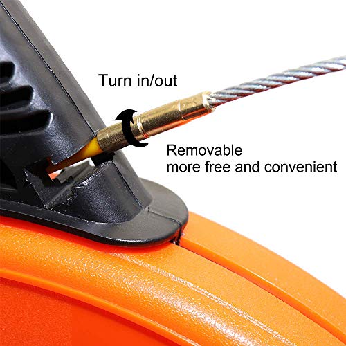 KOOTANS 98Ft Fish Tape Fiberglass 4mm x 30m Electrical Fish Tape Reel with 1pcs Wire Grip for Pull Wire Cable Line Long Runs - Thumbnail 2