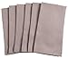 Chateau Easy-Care Cloth Dinner Napkins - Set of 12 Oversized (20 x 20 inches) - Gray