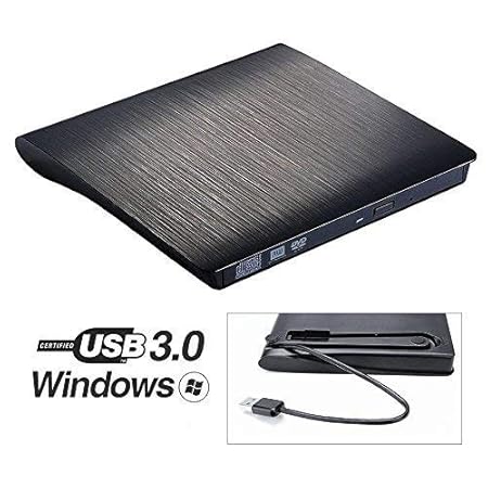 Galaxy Hi-Tech External DVD Drive USB 3.0, Portable CD RW Optical Drive Burner Writer for Windows 10/8/7 Laptop Desktop PC of HP Dell