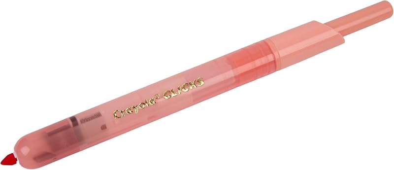 Clicks – 10 Pennarelli Lavabili Retrattili Senza Cappuccio, Colori Pastello Assortiti, Punta Conica 2 in 1, per Scuola Casa e Viaggio, Bambini e Adulti, 58-8378
