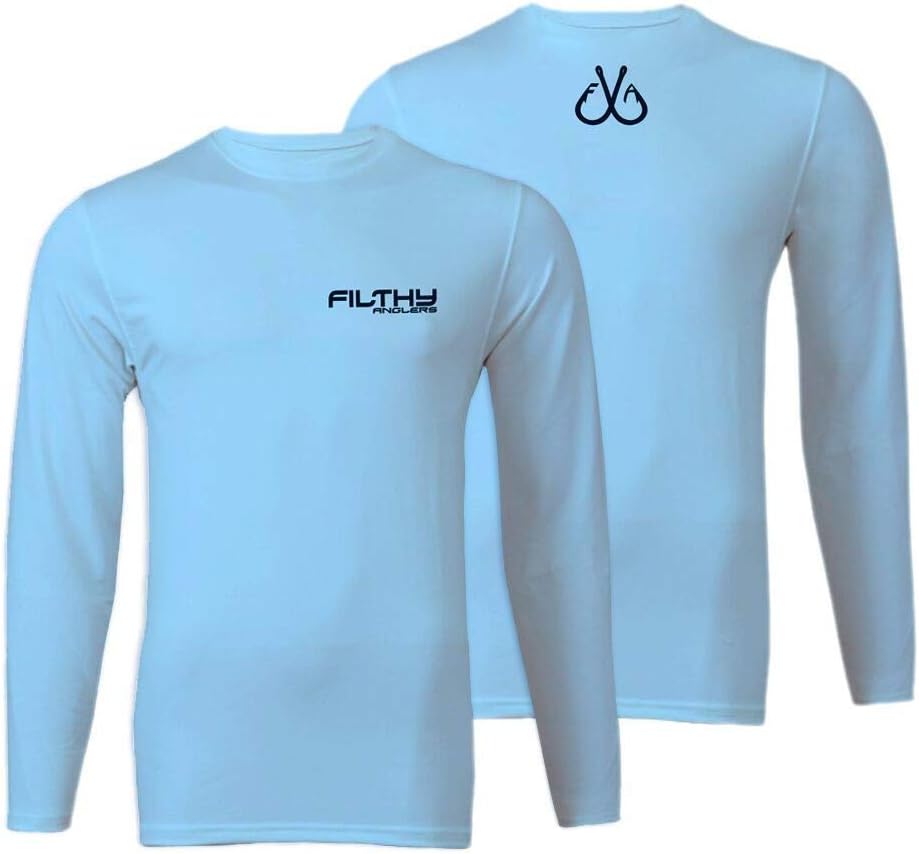 Filthy Anglers Long Sleeve Performance UPF Fishing Shirt : Bamboo Material : Lightweight UV Protection - Multiple Options