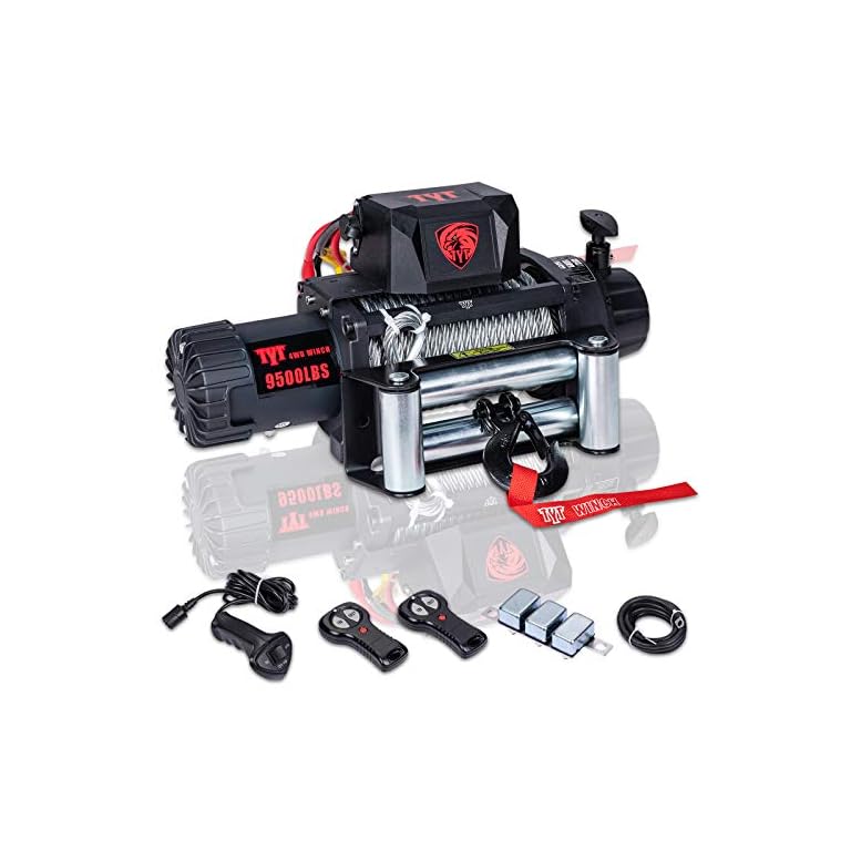 TYT T1 Series Winch 9500 lb. Load Capacity Electric Winch, 12V