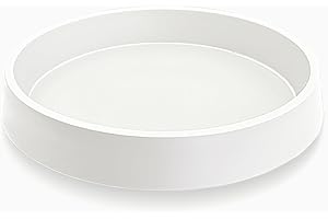 Bleuhome 1 Pack Plant Saucer Tray for Ceramic Plastic Pots, 6 inch Plant Saucers for Indoors, Pot Saucers Trays, Flower Planter Water Drip Trays for Pots Base (6", White)