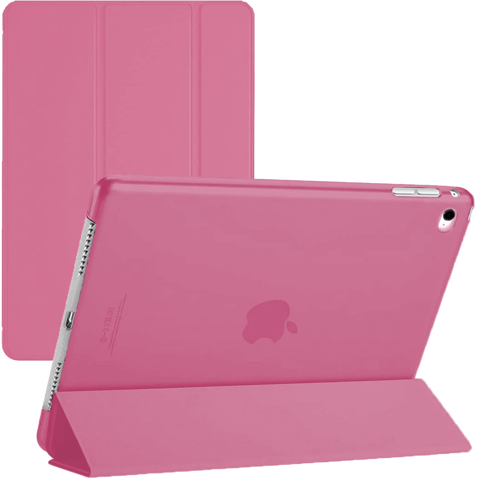 TechDealsUK iPad 9.7 6th Generation (2018) Smart Magnetic Stand Case Cover with Automatic Wake/Sleep A1954 A1893 (Pink)