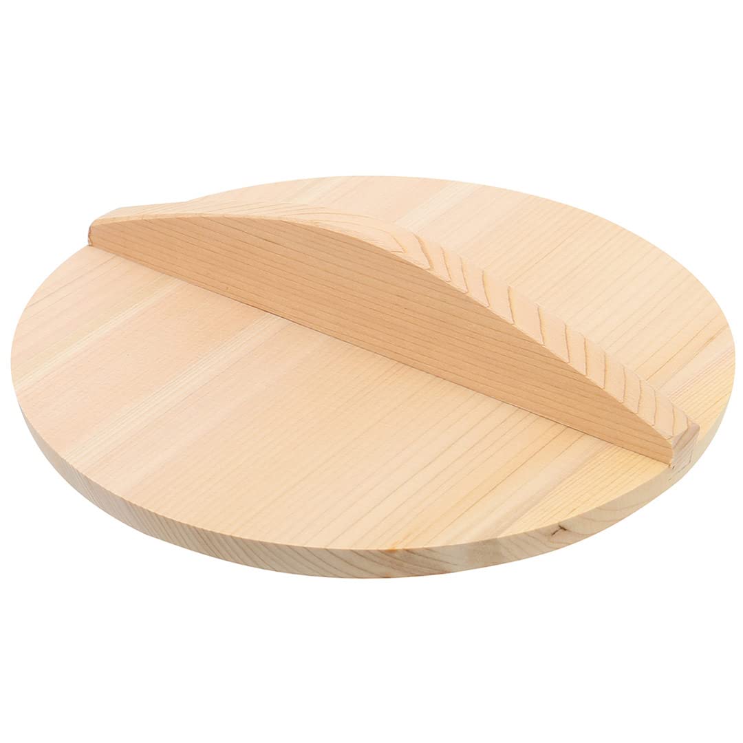 TIKUSAN Wooden Cooking Drop Lid Otoshibuta Pot Cover Made in Japan (7.9"(20cm))