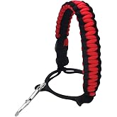 Tustao Water Bottle Handle Strap for Outdoor Camping Water Bottle Water Bottle Handle Strap Paracord Handle with Safety Paracord Handle Carabiner Water Bottle Holder Lanyard,Water Accessories