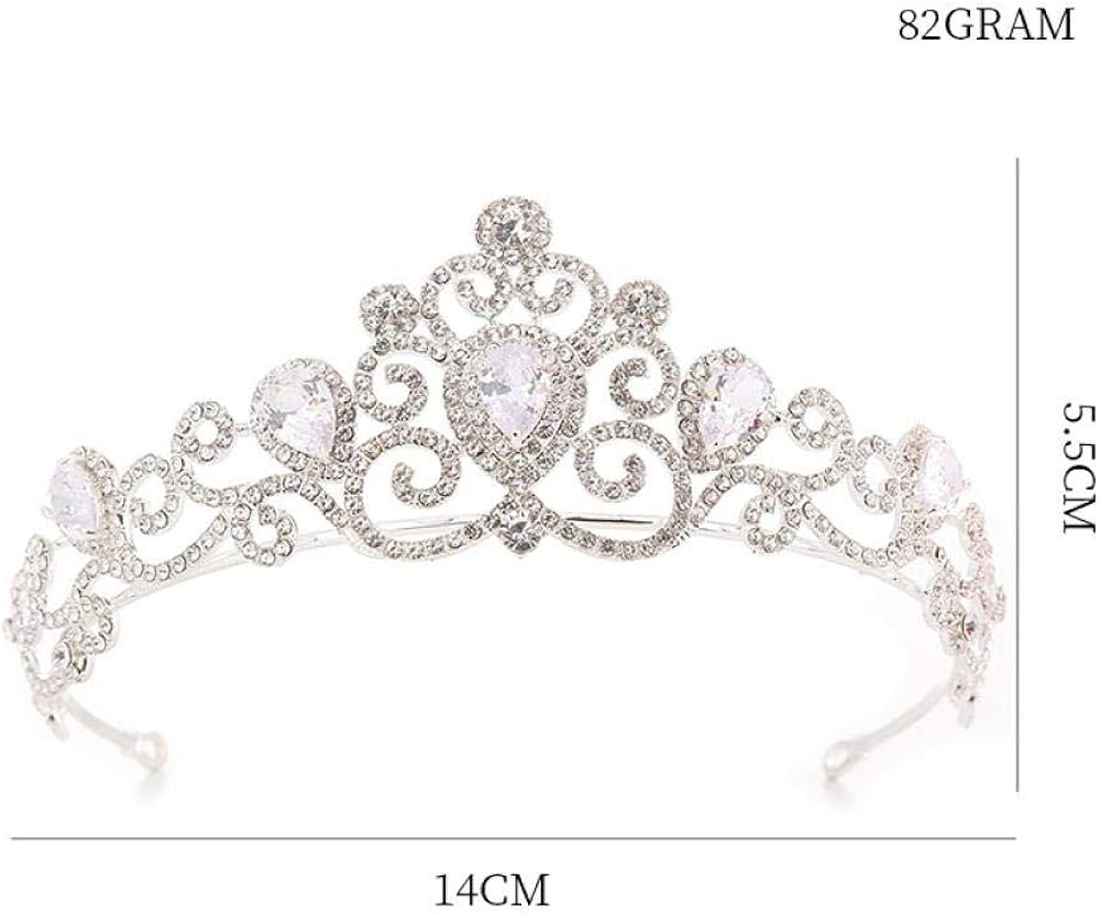 shuaishuaizhuanmai Corona Nupcial de Diamantes de imitación de aleación