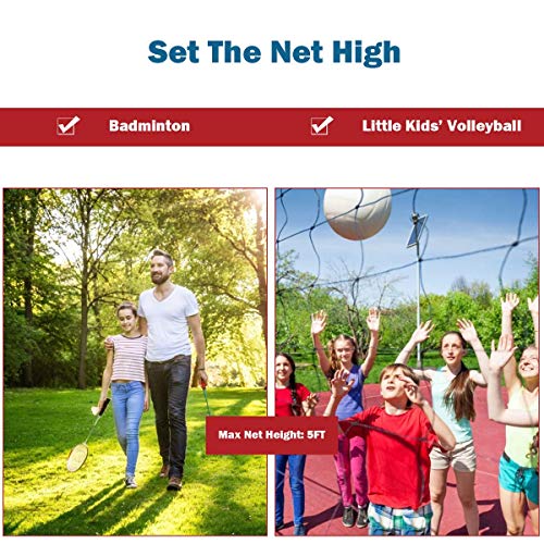 image for ZEYU SPORTS Badminton Net Set - Net for Tennis, Soccer Tennis, Pickleb