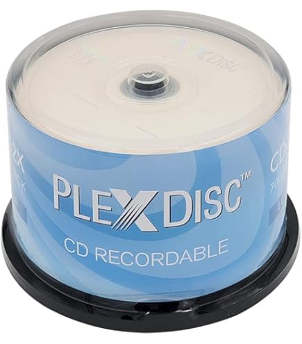 Amazon.com: PlexDisc CD-R 700MB 80 Minute 52x Recordable - 100