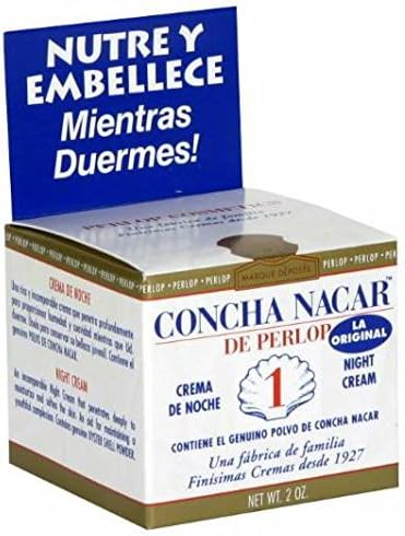 Concha Nacar Original Night Cream #1 2 OZ (Pack of 4) + (Vitaminder Power Shaker Bottle, 20 oz Bottle)