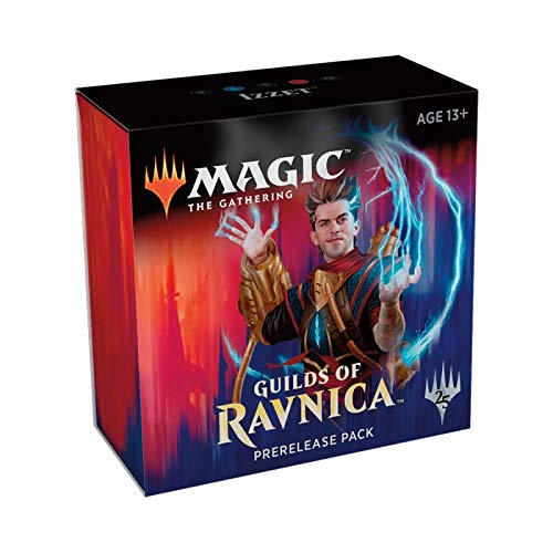 Magic The Gathering: MTG: Guilds of Ravnica Prerelease Pack IZZET (Pre-Pelease Promo + 6 Boosters + d20 Spindown Counter) Kit