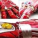 Haho Iron Man Infinity Gauntlet Iron Man Glove Infinity Stone LED Light Up Endgame Halloween Props Toy (Kids), Red