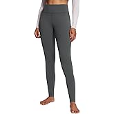 baleaf Winter Clothing Women Leggings Fleece Lined Tights Thermal Warm Thick Cold Weather Gear 1 Pockets Dark Gray XS
