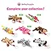 BabyHuggle Caterpillar Pacifier - Stuffed Animal Toy with Detachable Silicone Baby Dummy, Binky Clip Leash & Squeaky