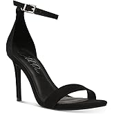 Wild Pair Womens Bethie Faux Suede Square Toe Heels Black 10.5 Medium (B,M)