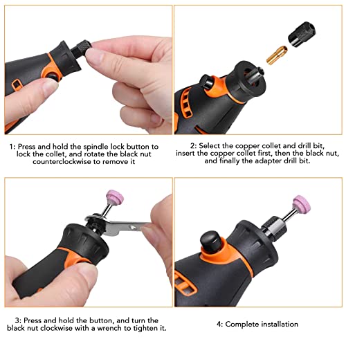 Vastar Power Rotary Tool Kit, Mini Rechargeable Engraver Tool with 211