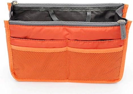 TheWin Travel Organiser Insert Tidy Cosmetic Handbag Orange