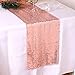 Hestya 8 Pieces Sequin Table Runner Glitter Sparkly 12 by 108 Inch for Wedding Engagement Birthday Summer Theme Party Bridal Baby Shower Dresser Decorations (Rose Gold)