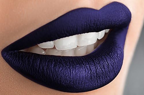Denim Blue Liquid Matte Lipstick, Power - A Waterproof Lipstick That Does Not Smudge or Budge
