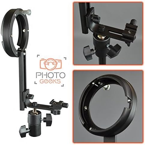 Flash Hotshoe Bracket with Bowens Mount - L Shape