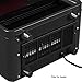 PuraFlame 12 Inches Octavia Portable Electric Fireplace Heater, 1500W, Black