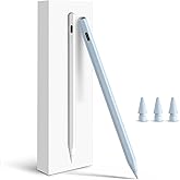 Pencil for Apple iPad A16 10th Generation, Fast Charge Stylus Pen for 2025-2018 iPad A16/11-6th Gen, Air 11"/13" M3/M2/5th-3rd, Pro 13"/11"/M4/12.9", Mini A17 Pro/6/5th Palm Rejection Tilt Sensitivity