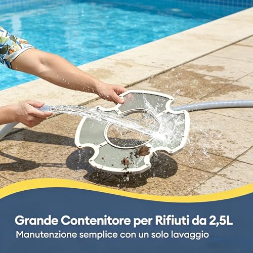 Pooleco Robot Pool 10s, Wireless Pool Cleaner Robot 90min, Control Through Application and Distance, Auto-Parking, for All Surfaces Pools Above Ground and Buried Up to 80㎡