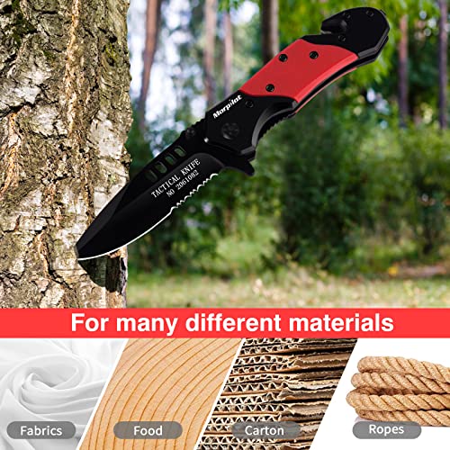 Morpilot Pocket Knife for Man 7IN1 Multipurpose Knife with Fire