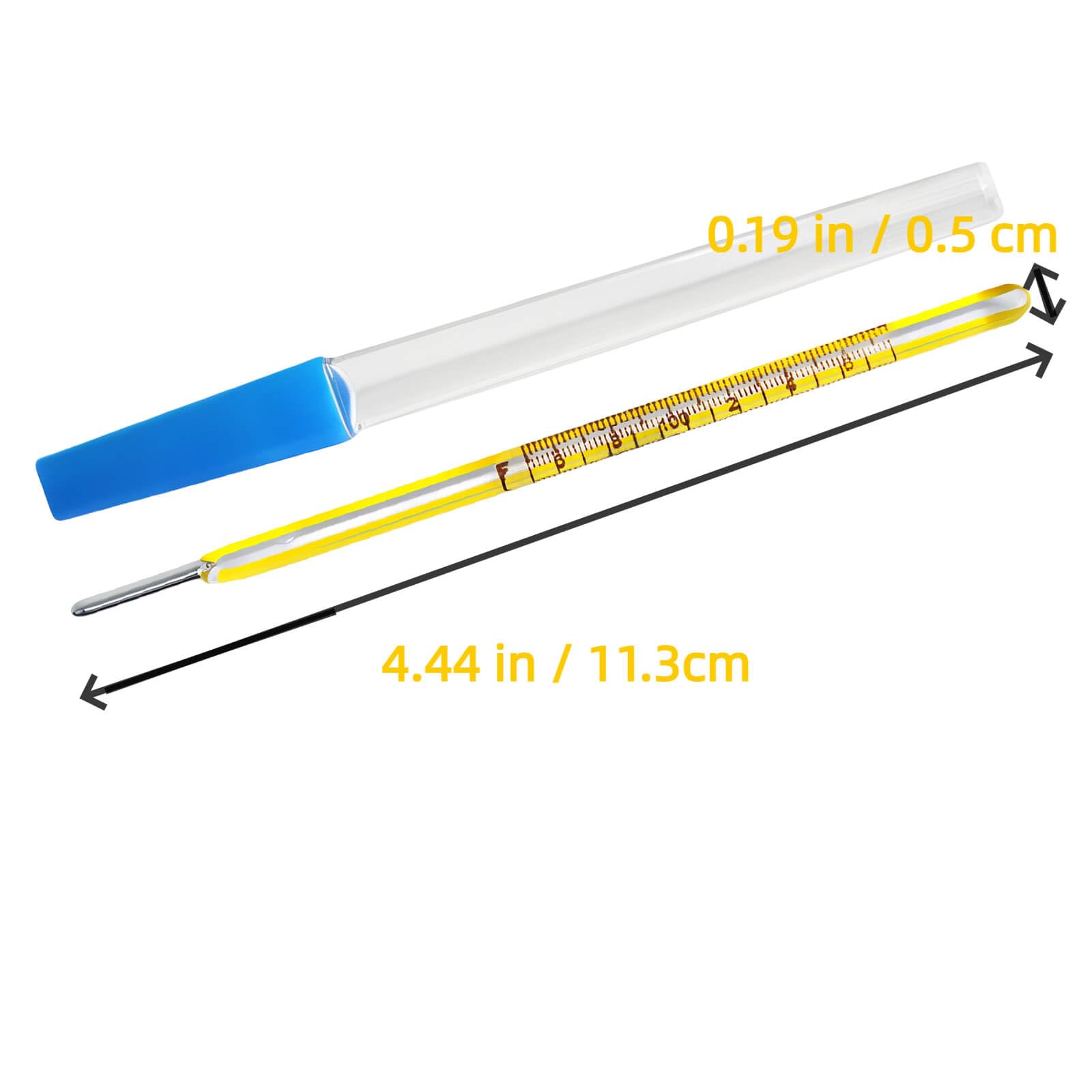 ℃&℉ Oral Thermometer for Adults and Kids 2PCS - Glass Basal Body Thermometer - Rectal Body Thermometer for Baby - Non Digital Infrared Thermometer - Accurate Easy Reading by HARIKA LIFE