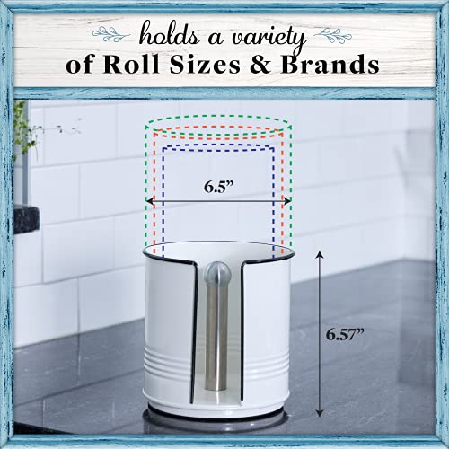 Home Acre Designs Paper Towel Holder Farmhouse Countertop Dispenser