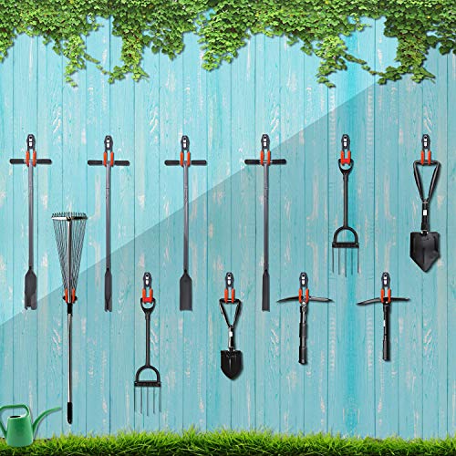 image for Jocoo 10 Pack Garage Storage Utility Double Wall Hooks, Heavy Duty Ste