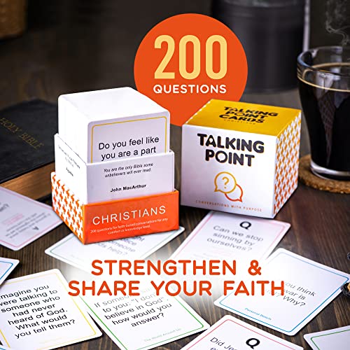 Christian Conversation Starter Cards for Game Night, Bible Studies