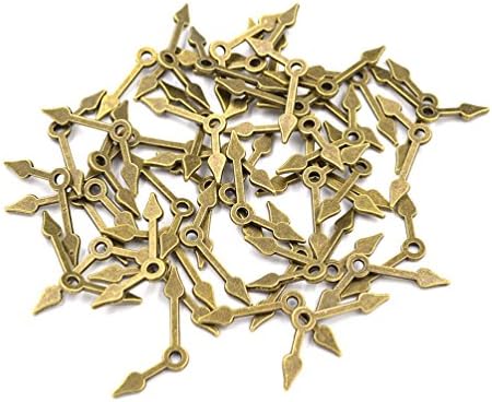 Lychee Craft 50Pcs Watch Clock Hands Pendant Bracelet Necklace Making DIY Décor Handmade Gift