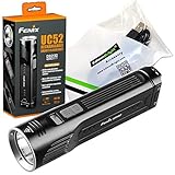 FENIX UC52 3100 Lumen diecast rechargeable digital display LED Flashlight with EdisonBright USB charging cable