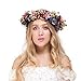Valdler Vintage Nature Berries Flower Crown with Adjustable Ribbon for Wedding Festivals